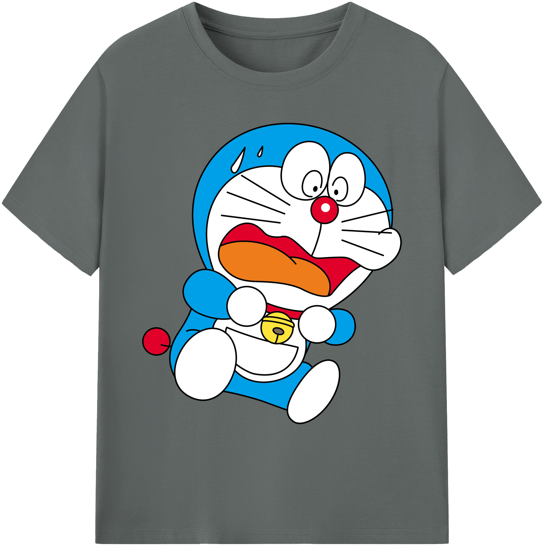 （画像用） ドラえもん Doraemon 綿100％ メンズ半袖Tシャツ｜肌触りやわらか＆通気性